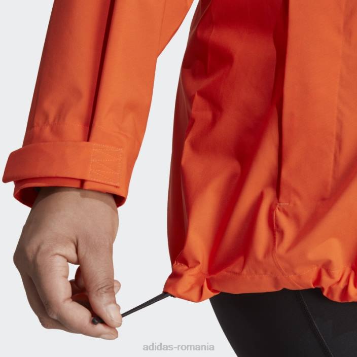 Adidas terrex multi rain.rdy jacheta de ploaie 2.5 straturi (plus size) portocaliu adidas femei portocale 2JBN16914