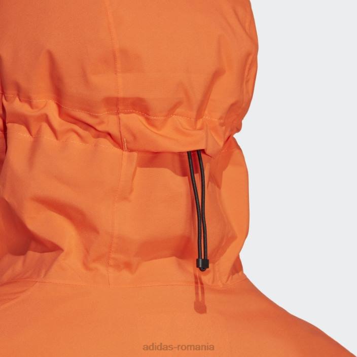 Adidas terrex multi rain.rdy jacheta de ploaie 2.5 straturi (plus size) portocaliu adidas femei portocale 2JBN16914