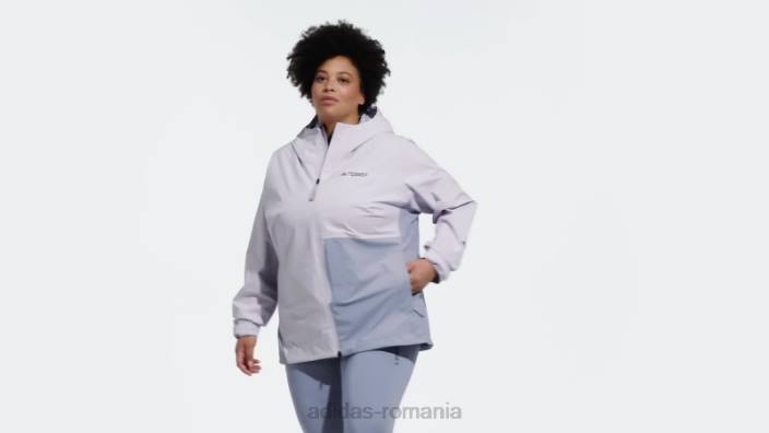 Adidas terrex multi rain.rdy jacheta de ploaie 2.5 straturi (plus size) silver dawn adidas femei zori argintii 2JBN16992