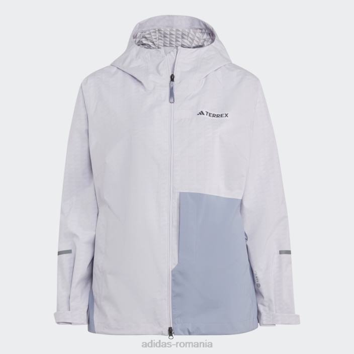 Adidas terrex multi rain.rdy jacheta de ploaie 2.5 straturi (plus size) silver dawn adidas femei zori argintii 2JBN16992