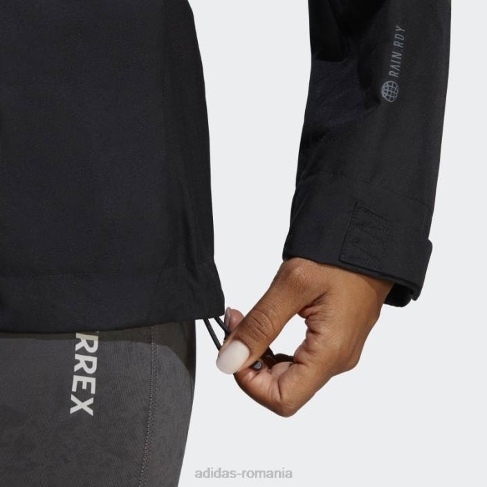 Adidas terrex multi rain.rdy jacheta de ploaie 2 straturi 2 neagra femei negru 2JBN16838