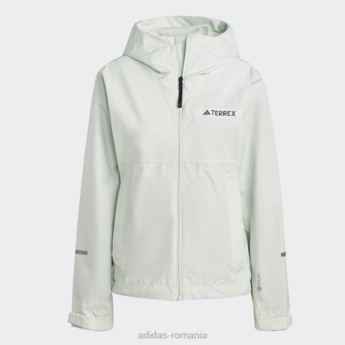 Adidas terrex multi rain.rdy jacheta de ploaie 2 straturi 2 verde femei verde 2JBN17288