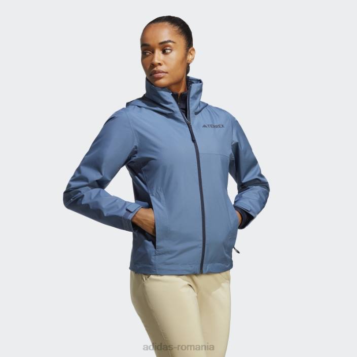 Adidas terrex multi rain.rdy jacheta de ploaie 2 straturi otel femei oţel 2JBN17198