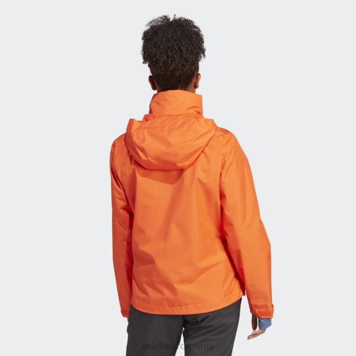 Adidas terrex multi rain.rdy jacheta de ploaie 2 straturi portocaliu femei portocale 2JBN16963