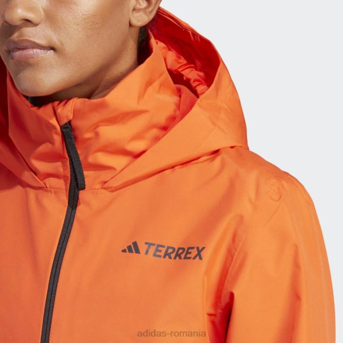 Adidas terrex multi rain.rdy jacheta de ploaie 2 straturi portocaliu femei portocale 2JBN16963