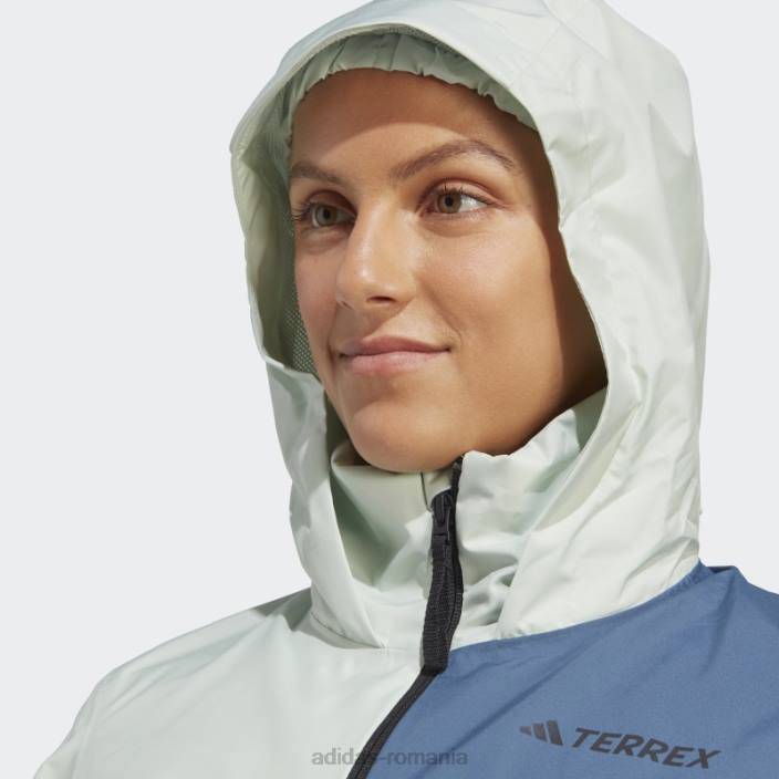 Adidas terrex multi rain.rdy jacheta de ploaie 2 straturi verde femei verde 2JBN17335