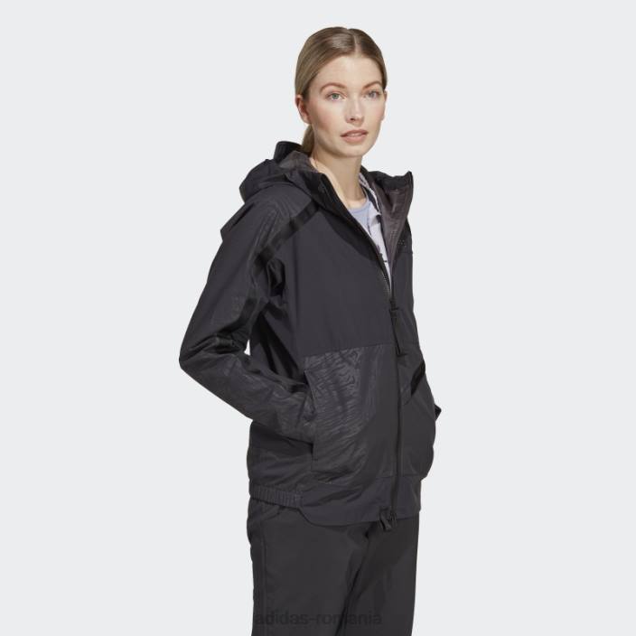 Adidas terrex utilitas rain.rdy jacheta de ploaie 2.5 straturi negru adidas femei negru 2JBN17082