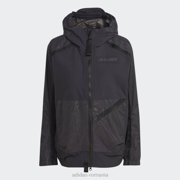 Adidas terrex utilitas rain.rdy jacheta de ploaie 2.5 straturi negru adidas femei negru 2JBN17082