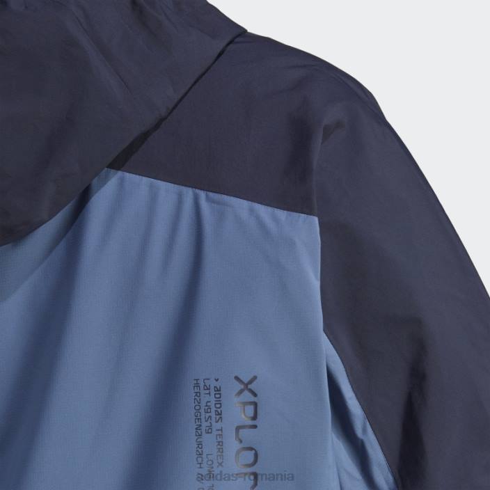 Adidas terrex xploric rain.rdy geaca de drumetie (plus size) otel femei oţel 2JBN16993