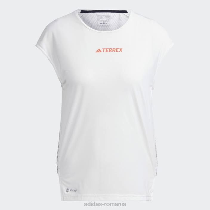Adidas top adidas Terrex Agravic Pro trail running alb femei alb/gri 2JBN9975