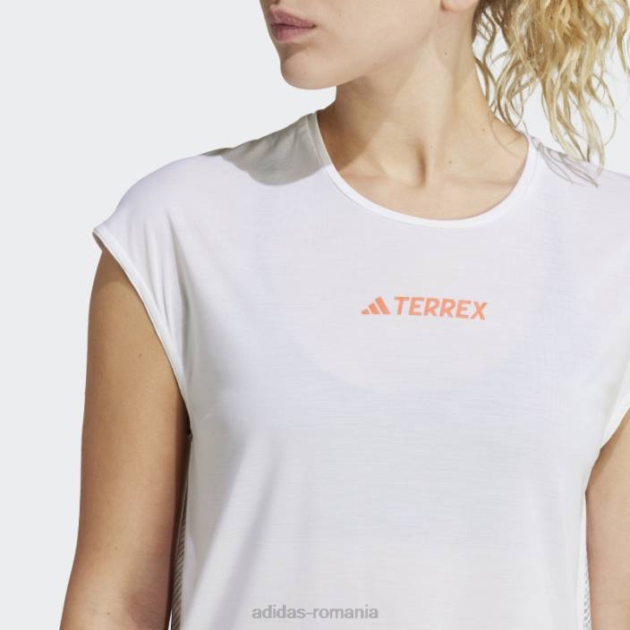 Adidas top adidas Terrex Agravic Pro trail running alb femei alb/gri 2JBN9975