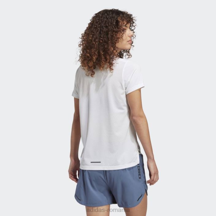Adidas tricou alb Terrex Agravic trail running adidas femei alb 2JBN17007