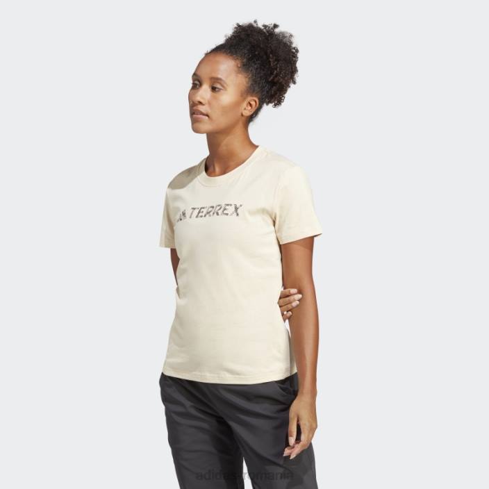 Adidas tricou cu logo clasic Sand Terrex femei nisip 2JBN9983