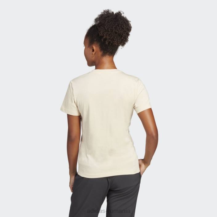 Adidas tricou cu logo clasic Sand Terrex femei nisip 2JBN9983