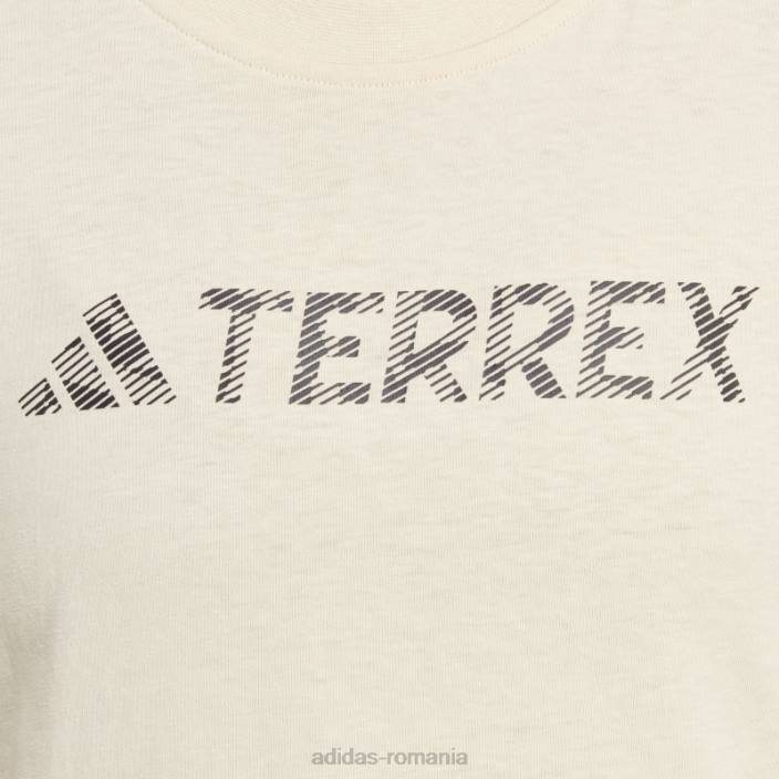 Adidas tricou cu logo clasic Sand Terrex femei nisip 2JBN9983