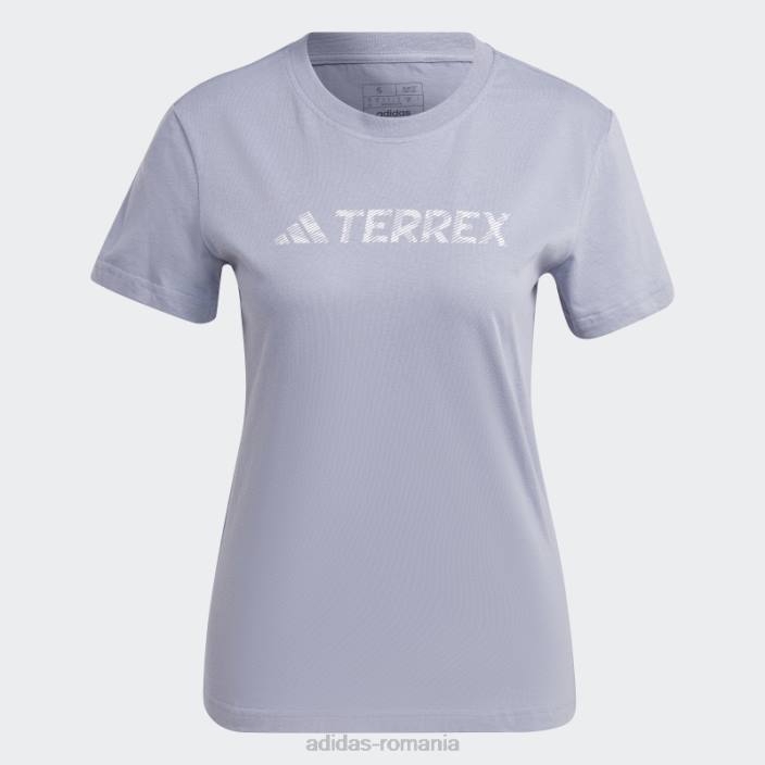 Adidas tricou cu logo terrex clasic violet argintiu femei violet argintiu 2JBN9812