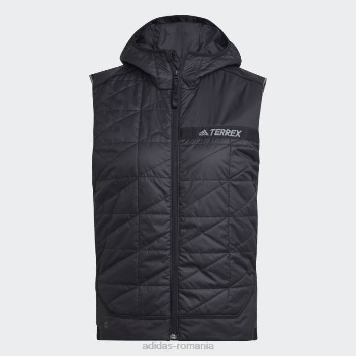 Adidas vestă neagră elegantă cu izolație multiplă adidas femei negru 2JBN10239