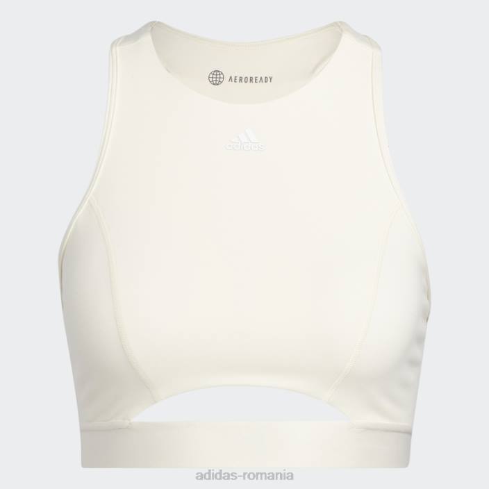 Adidas sutien alb coreflow cu suport mediu femei alb 2JBN2765
