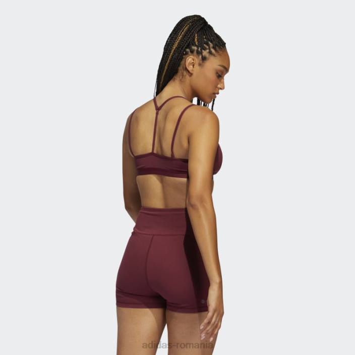 Adidas sutien roșu de susținere a ușoarelor yoga essentials femei roșu 2JBN3065