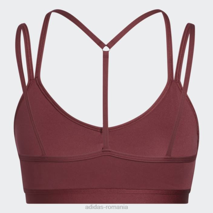 Adidas sutien roșu de susținere a ușoarelor yoga essentials femei roșu 2JBN3065