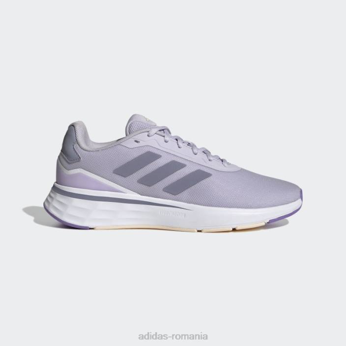Adidas Silver Dawn începe-ți pantofii de alergat adidas femei zori argintii/violet argintiu 2JBN8643