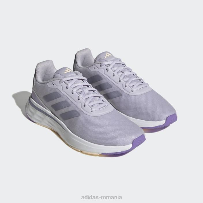 Adidas Silver Dawn începe-ți pantofii de alergat adidas femei zori argintii/violet argintiu 2JBN8643
