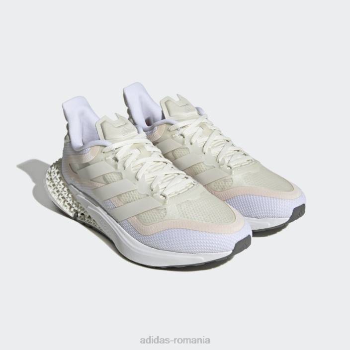 Adidas alb 4dfwd pulse 2 pantofi alergare moda femei alb/zero metalic/portocaliu 2JBN16259