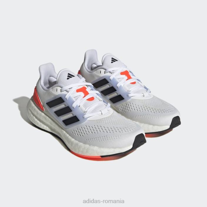 Adidas alb pureboost 22 pantofi moda femei alb negru 2JBN2062