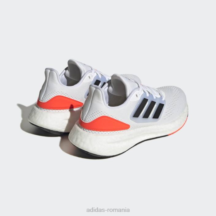 Adidas alb pureboost 22 pantofi moda femei alb negru 2JBN2062