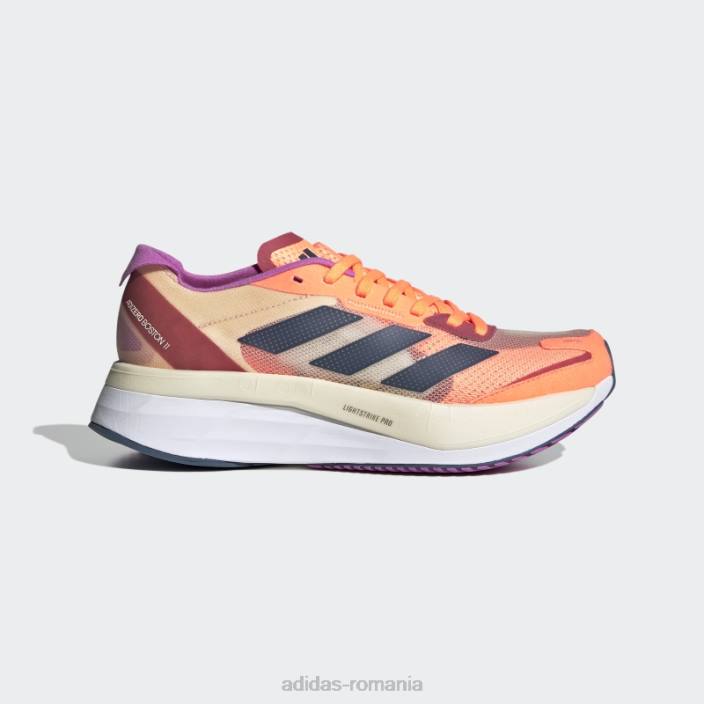 Adidas beam orange adizero boston 11 pantofi adidas femei fascicul portocaliu/otel/portocaliu 2JBN8727