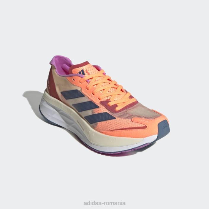Adidas beam orange adizero boston 11 pantofi adidas femei fascicul portocaliu/otel/portocaliu 2JBN8727