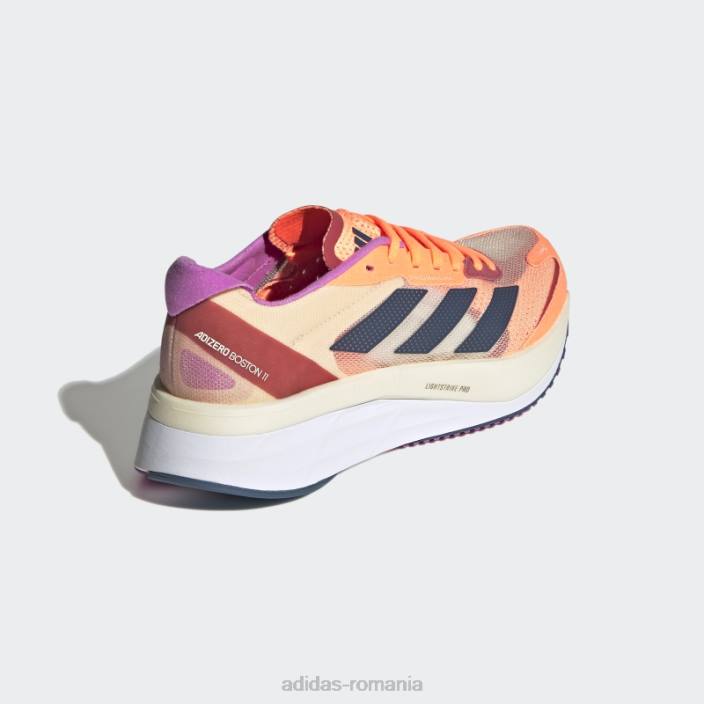 Adidas beam orange adizero boston 11 pantofi adidas femei fascicul portocaliu/otel/portocaliu 2JBN8727