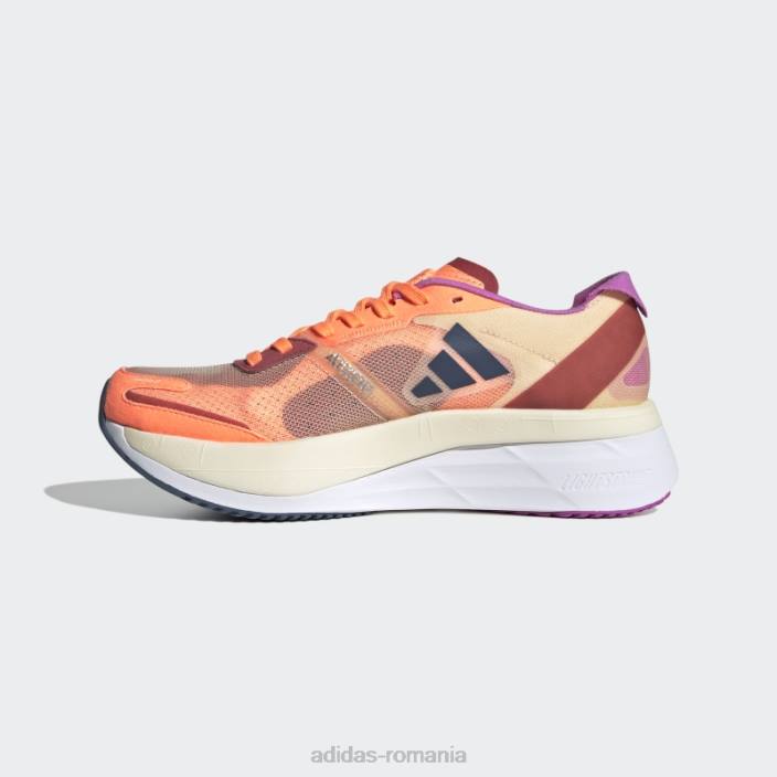 Adidas beam orange adizero boston 11 pantofi adidas femei fascicul portocaliu/otel/portocaliu 2JBN8727