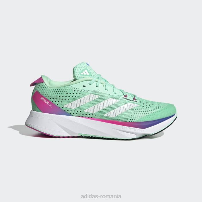 Adidas fashion adizero sl pantofi alergare mentă femei mentă/zero metalic/fucsia 2JBN1979