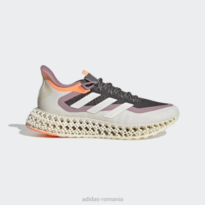 Adidas gri 4dfwd 2 pantofi alergare fierbinți femei gri/zero metalic/portocaliu fascicul 2JBN16352