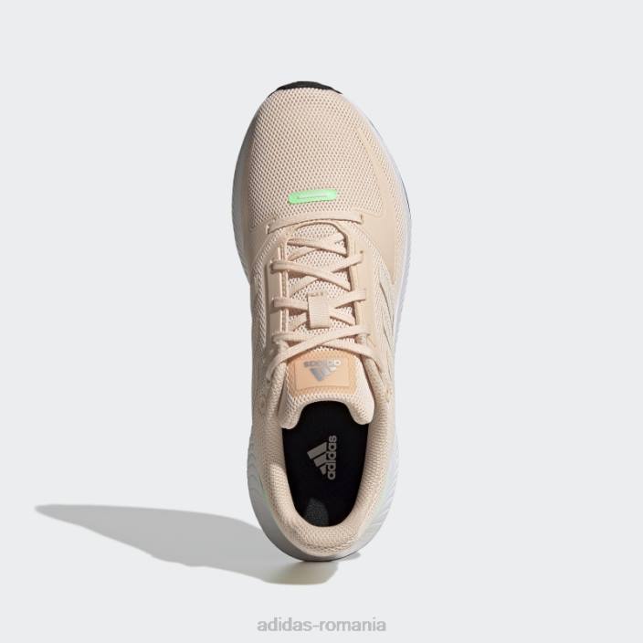 Adidas pantofi Orange Run Falcon 2.0 femei portocaliu/verde fascicul 2JBN16187