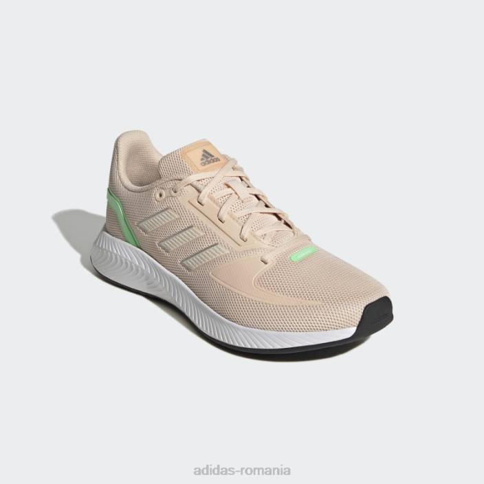 Adidas pantofi Orange Run Falcon 2.0 femei portocaliu/verde fascicul 2JBN16187