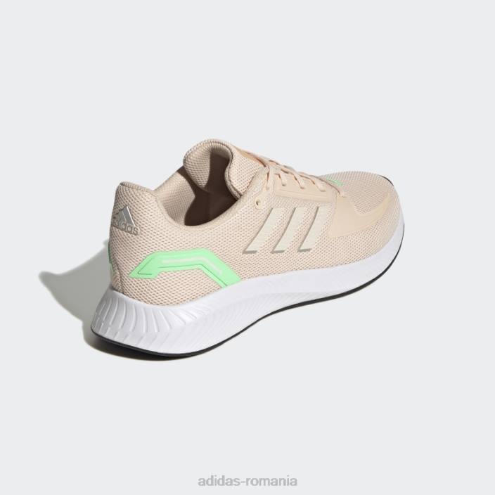Adidas pantofi Orange Run Falcon 2.0 femei portocaliu/verde fascicul 2JBN16187