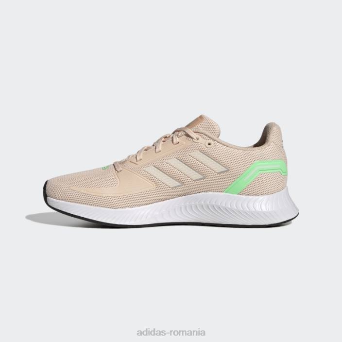 Adidas pantofi Orange Run Falcon 2.0 femei portocaliu/verde fascicul 2JBN16187