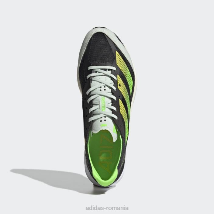 Adidas pantofi adizero adios 7 negri femei negru/galben/verde 2JBN3116