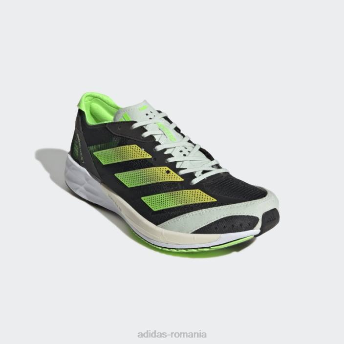 Adidas pantofi adizero adios 7 negri femei negru/galben/verde 2JBN3116