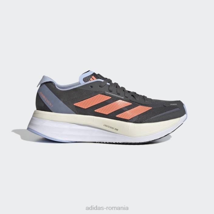 Adidas pantofi adizero boston 11 gri adidas femei zori gri/coral/albastru 2JBN8472