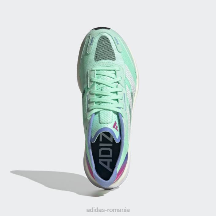 Adidas pantofi adizero boston 11 mentă femei menta/alb 2JBN8551