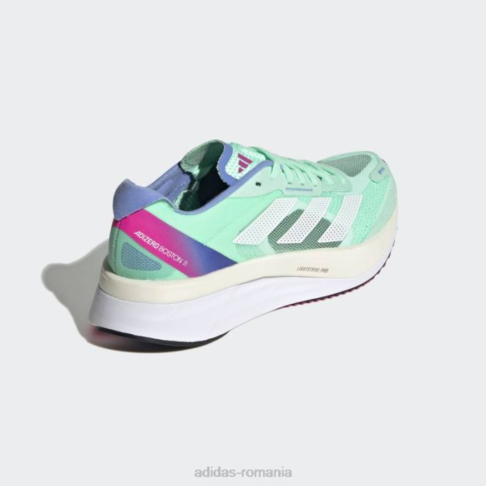 Adidas pantofi adizero boston 11 mentă femei menta/alb 2JBN8551