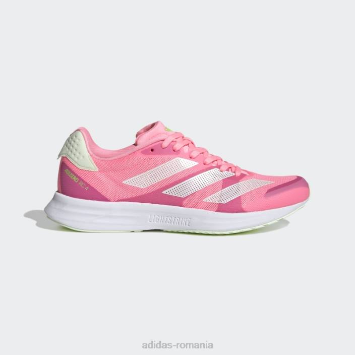 Adidas pantofi adizero rc 4 beam pink femei fascicul roz/zero metalic/verde 2JBN2140