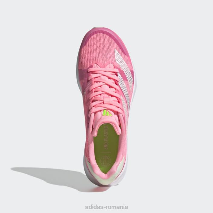 Adidas pantofi adizero rc 4 beam pink femei fascicul roz/zero metalic/verde 2JBN2140