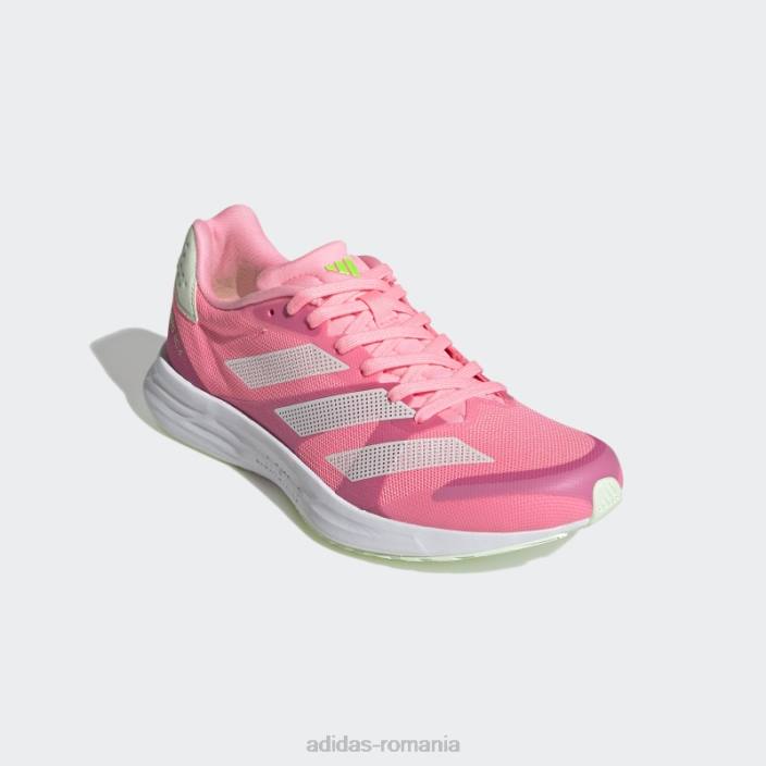 Adidas pantofi adizero rc 4 beam pink femei fascicul roz/zero metalic/verde 2JBN2140