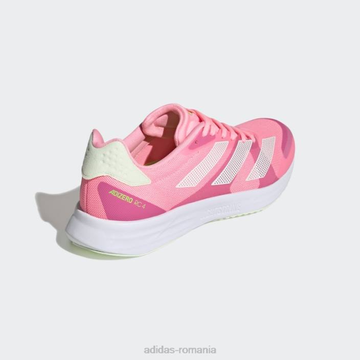 Adidas pantofi adizero rc 4 beam pink femei fascicul roz/zero metalic/verde 2JBN2140
