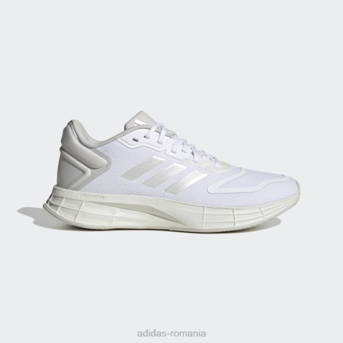 Adidas pantofi albi duramo sl 2.0 femei alb/zero metalic/gri 2JBN8387