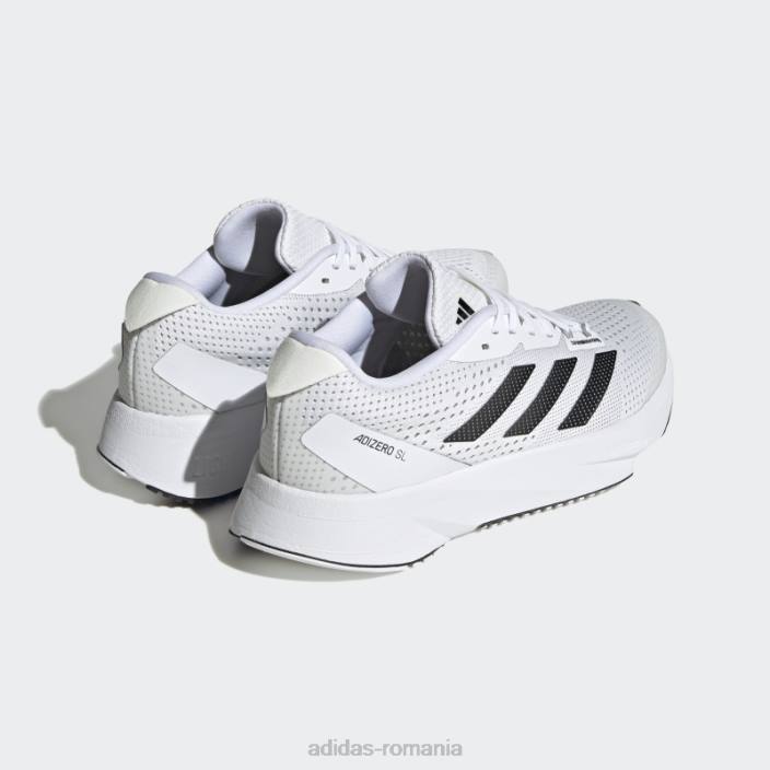 Adidas pantofi alergare adizero sl alb fashion femei alb/negru/gri 2JBN16158